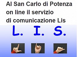 Al San Carlo di Potenza on line il servizio di comunicazione in LIS